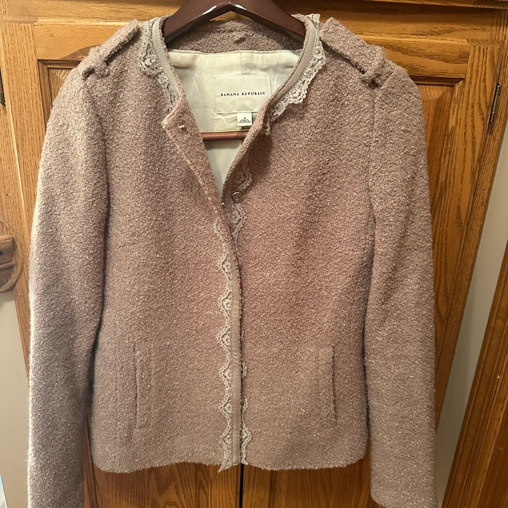 Sandra Ingrish Women's Soft Brown Teddy Jacket